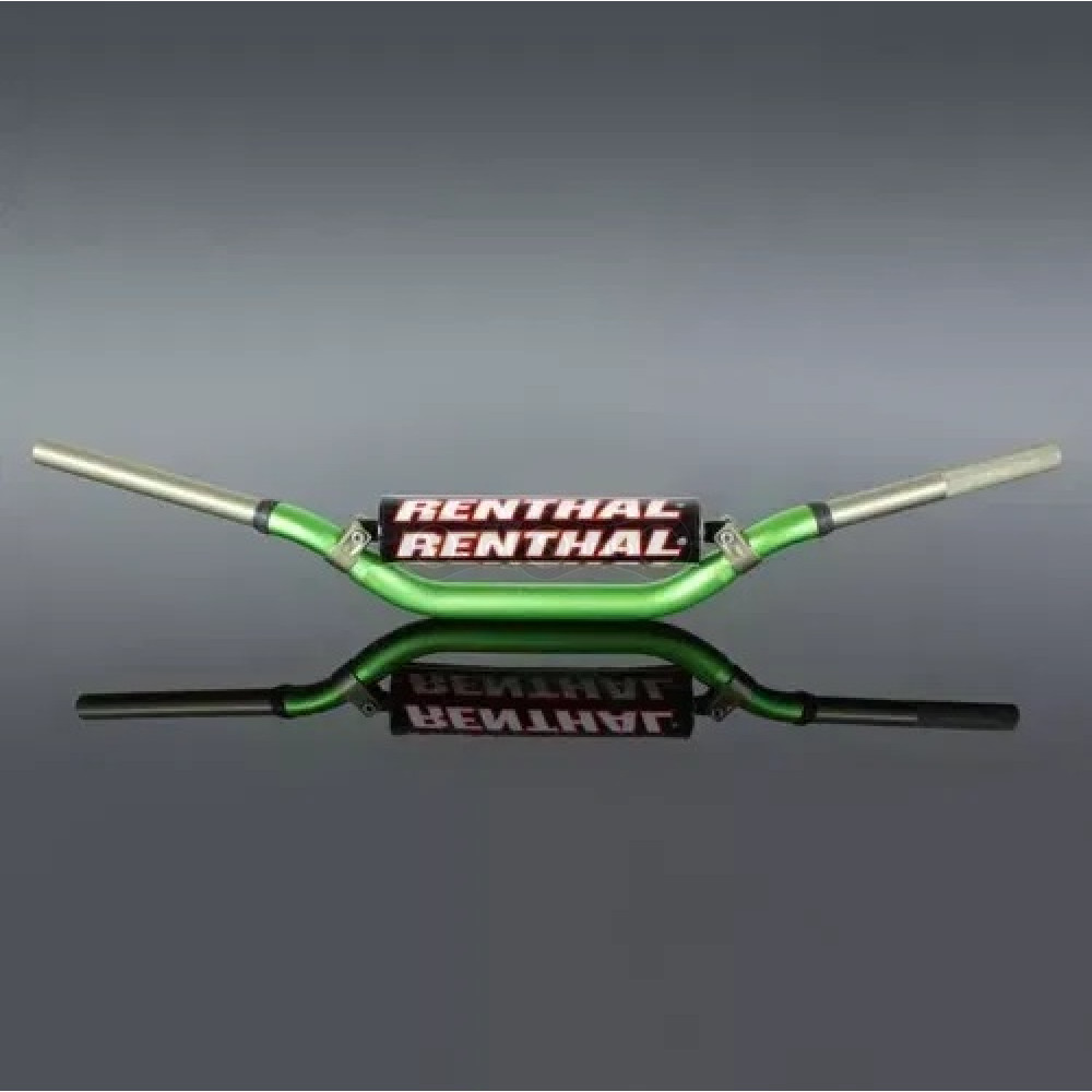 Руль Renthal Twinwall® 811 мм, подъём 93 мм Handlebar [Green], Villopoto/Stewart