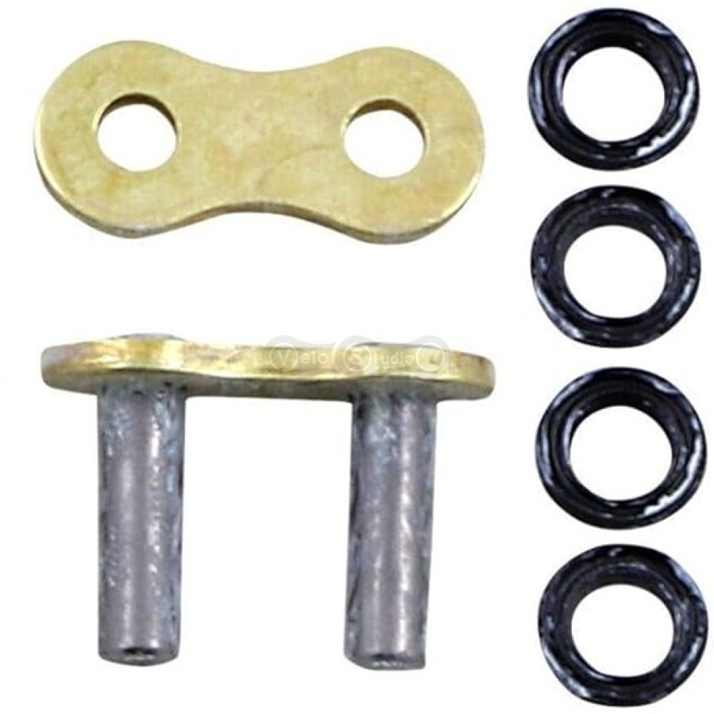 Замок цепи мотоцикла Renthal R4 Rivert Link - 520 [Gold], 520 / Seal Ring