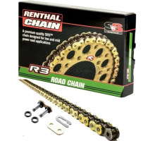 Цепь Renthal R3-3 Road SRS Chain - 520 [Gold], 520-116L / Seal Ring
