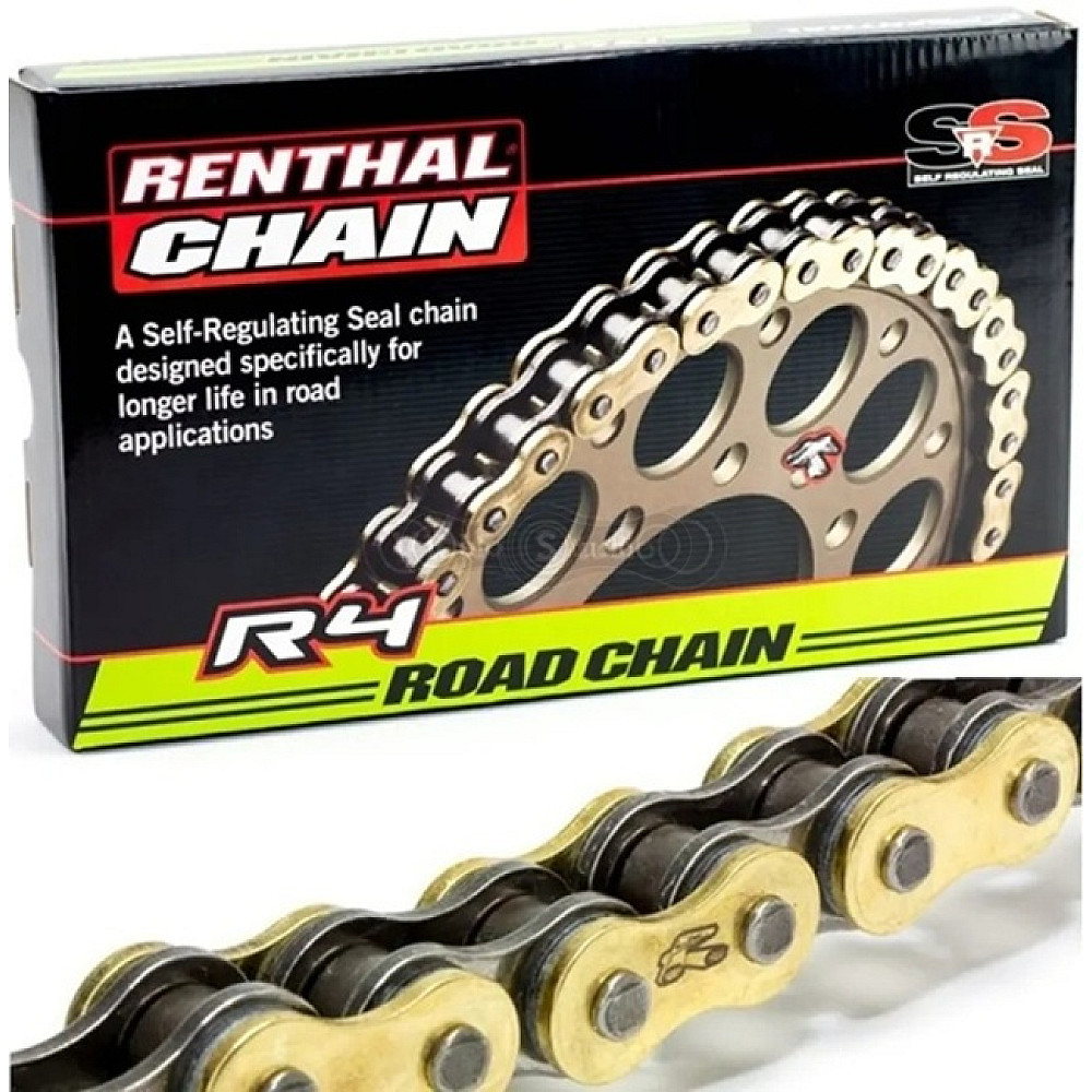 Ланцюг Renthal R4-2 Chain - 530 [Gold], 530-114L / Seal Ring