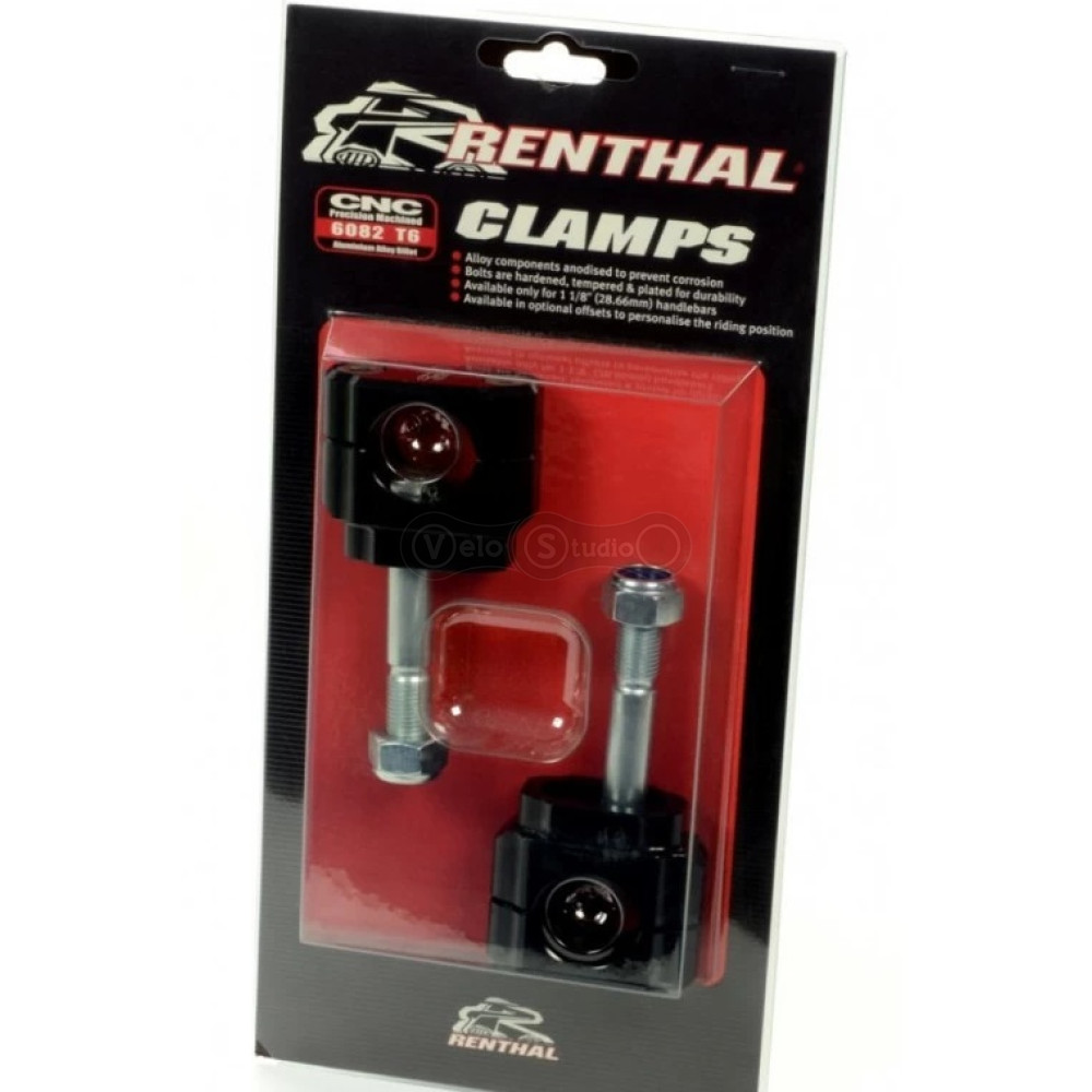 Крепление руля Renthal Bar Mounts D28 CL001 - Honda/Kawasaki, Offset 5 mm