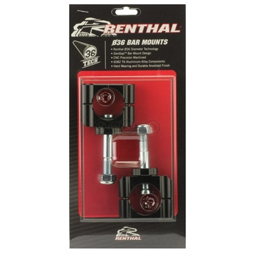 Крепление руля Renthal Bar Mounts D36 CL051 - Honda/Yamaha, Offset 5 mm