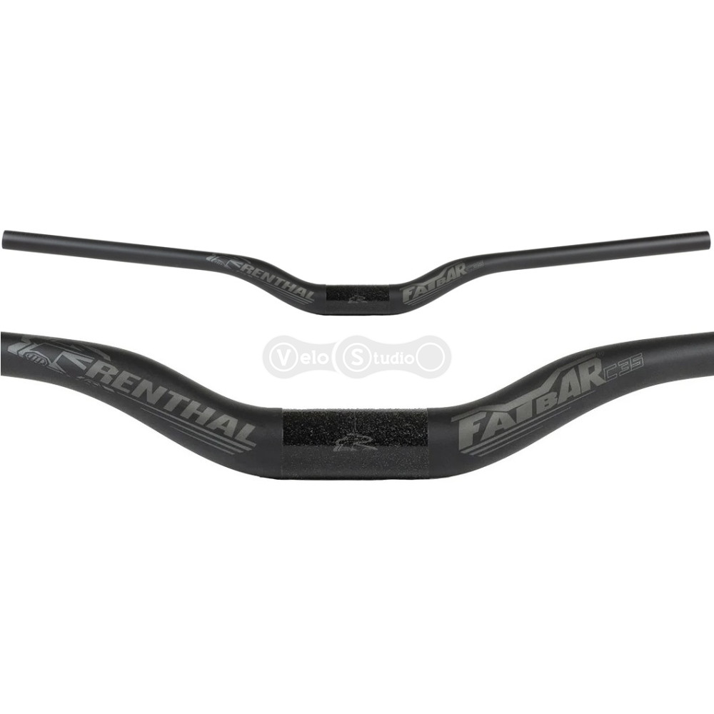 Кермо Renthal Fatbar® 35мм 760мм Lite Carbon Handlebar [Black], Rise 40мм