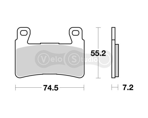 Тормозные колодки Renthal RC-1 BP-510-HHP Front Brake Pads, Sintered