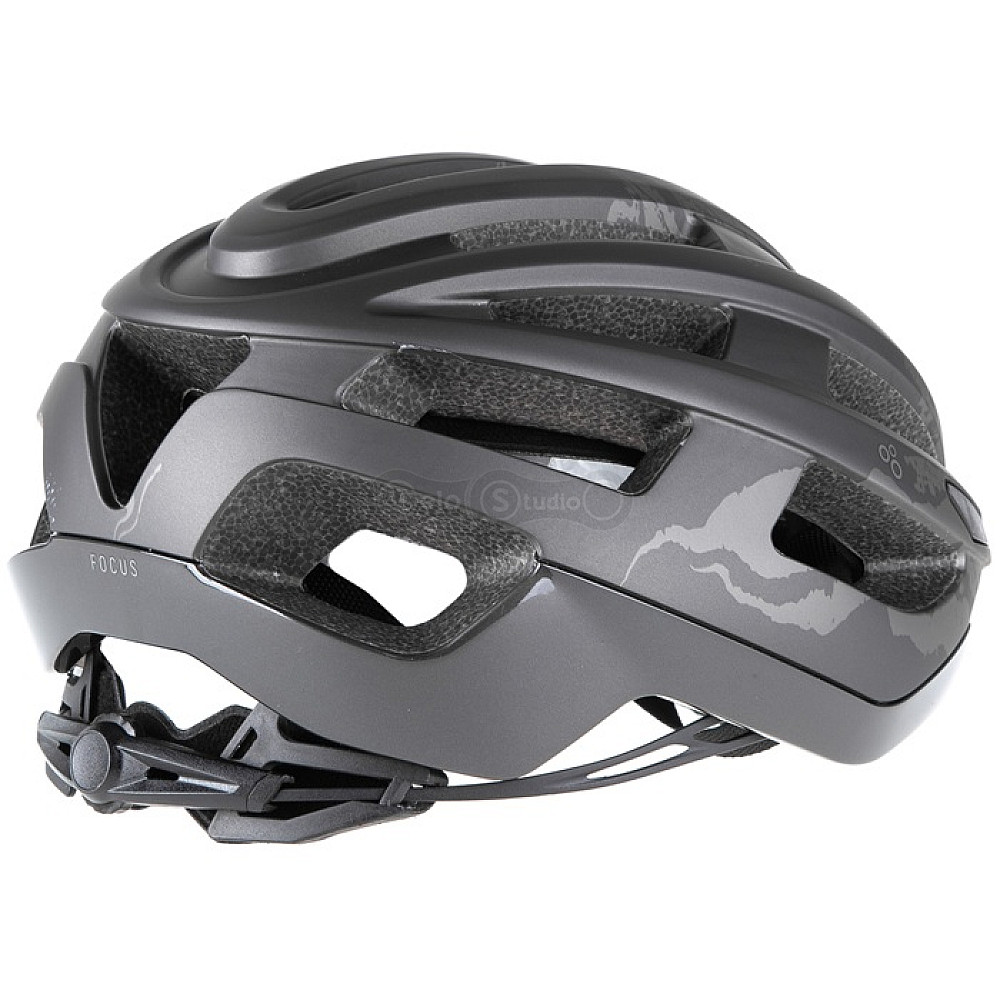 Велошлем ONRIDE Focus чорний/сірий M (55-58 см) Cool Max подушечки