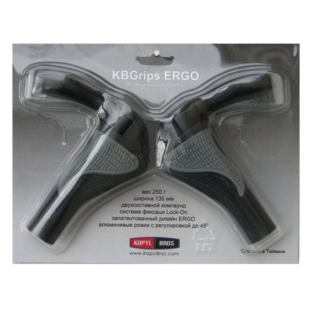 Грипсы KBG MTB Grips - ERGO [Black], Medium