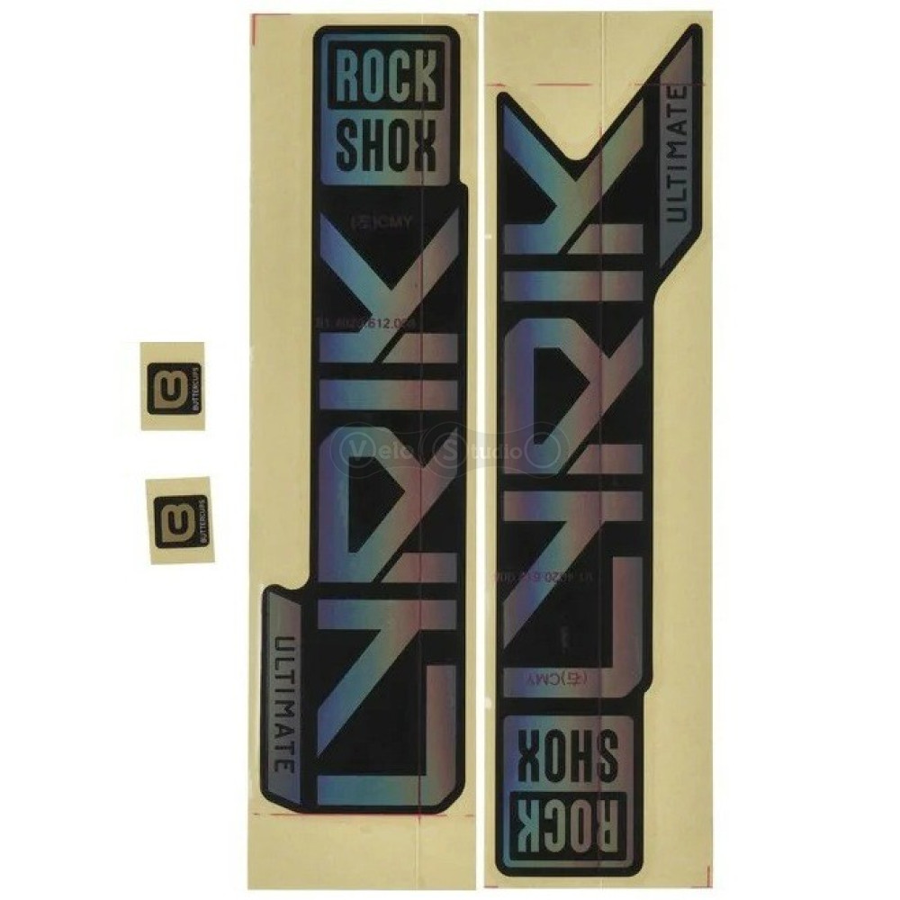 Наклейки на вилку RockShox Lyrik Ultimate (2023+) 27/29 Gloss Rainbow