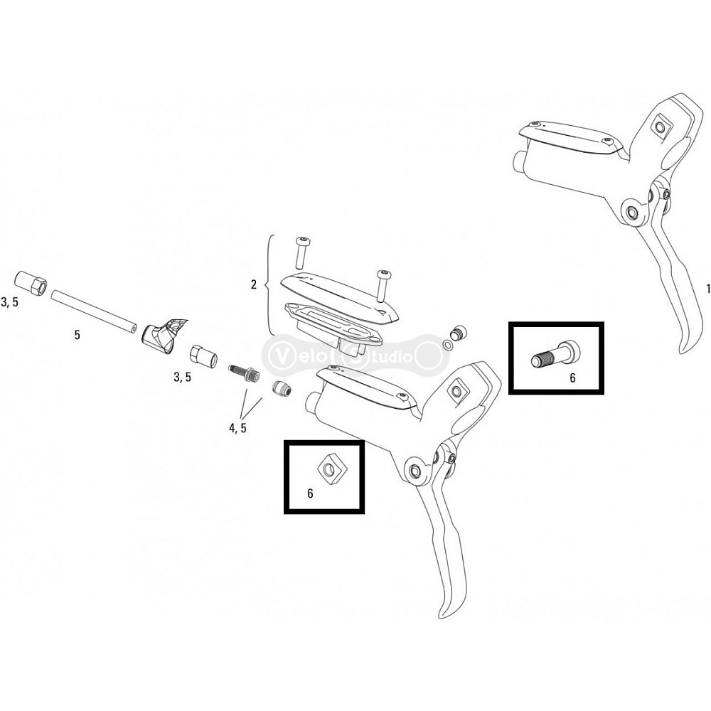 Болт гальмівної ручки для гальма Sram Level, DB1 (A1)