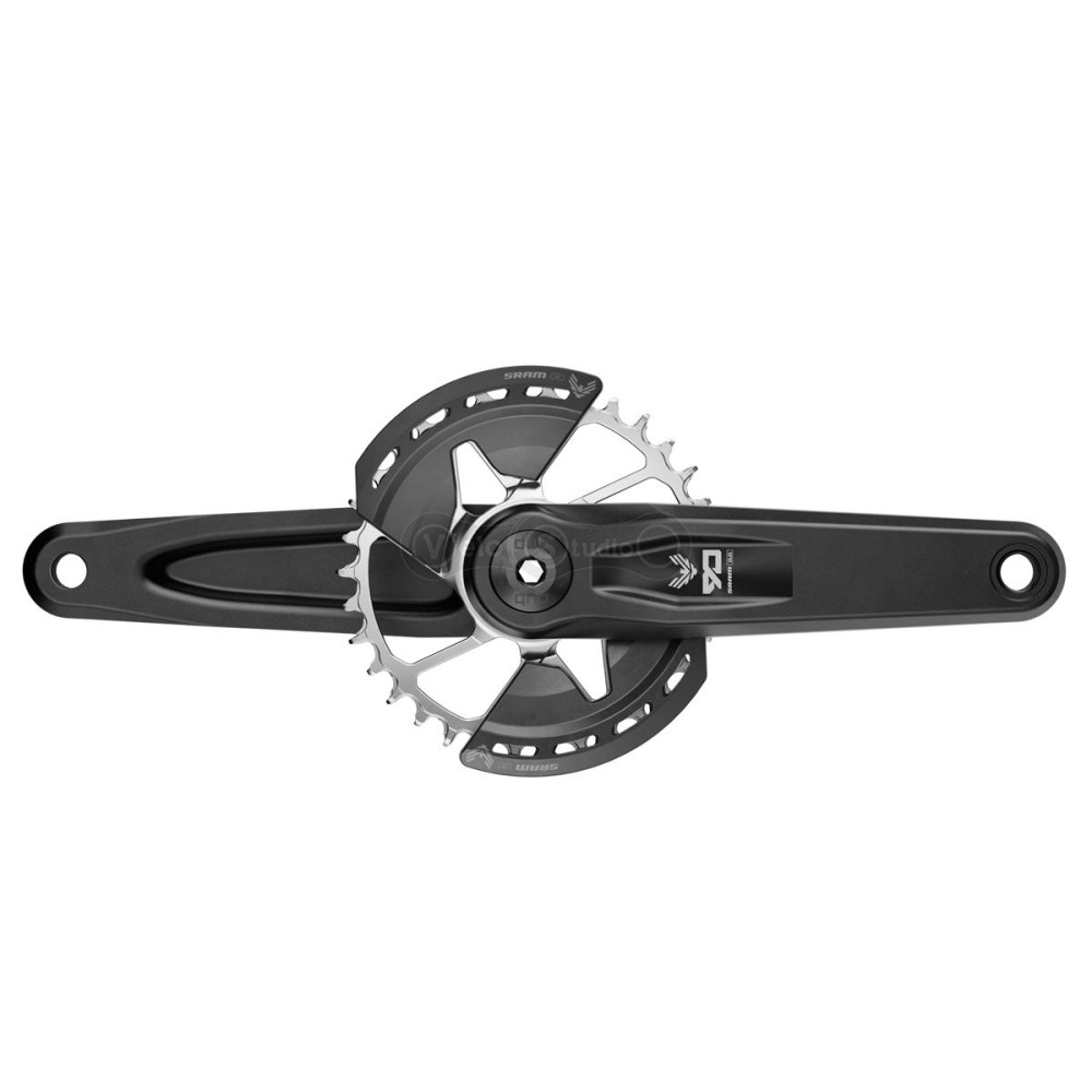 Шатуны SRAM Eagle 90 Q174 CL55 DUB MTB Wide 170mm Black 2-guards 32t Steel T-Type