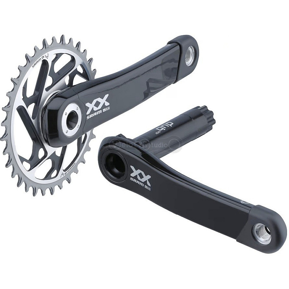 Шатуны SRAM XX SL Eagle Q174 CL55 DUB 175mm Black 34t T-Type