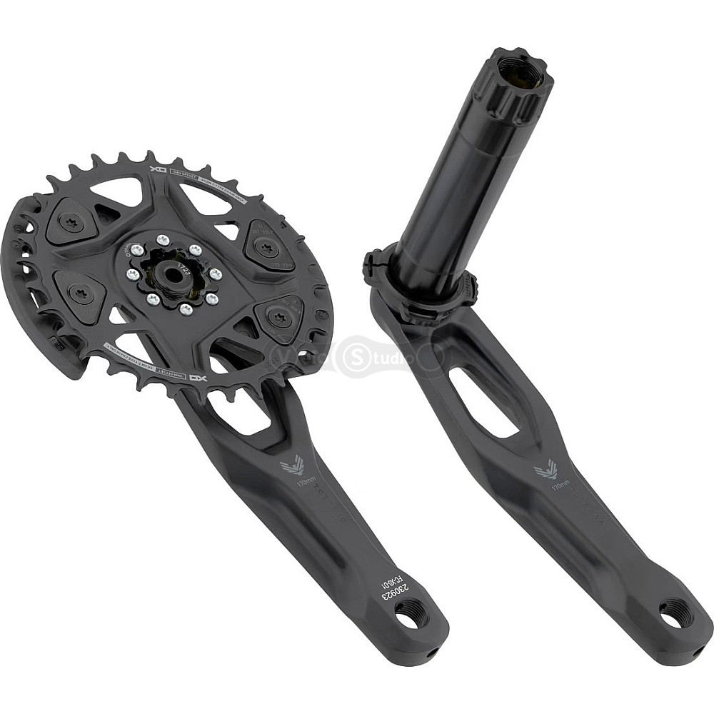 Шатуны SRAM X0 Eagle V2 Q174 CL55 DUB MTB Wide 165mm Black 2-guards 32t T-Type