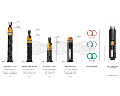 Мультитул LEZYNE DUAL INSERT KIT размер S, чёрный Y14