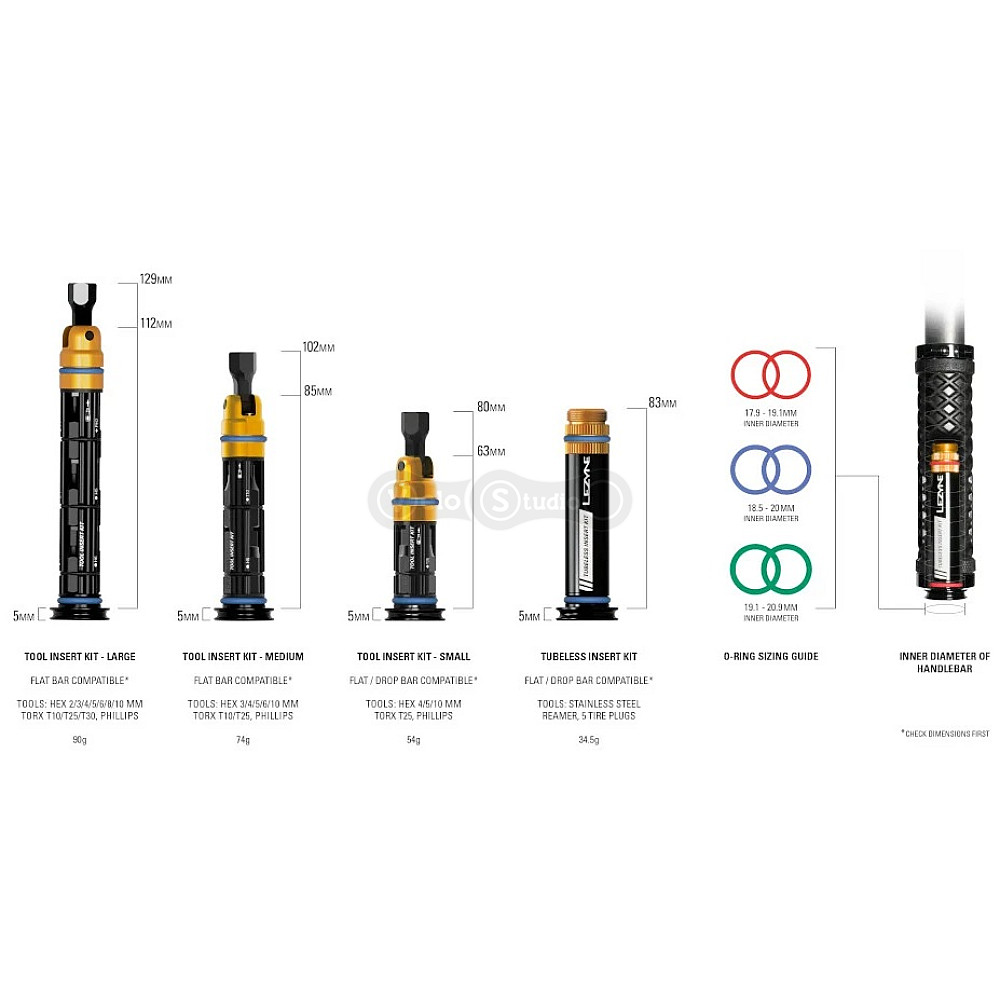 Мультитул LEZYNE DUAL INSERT KIT размер L, чёрный Y14