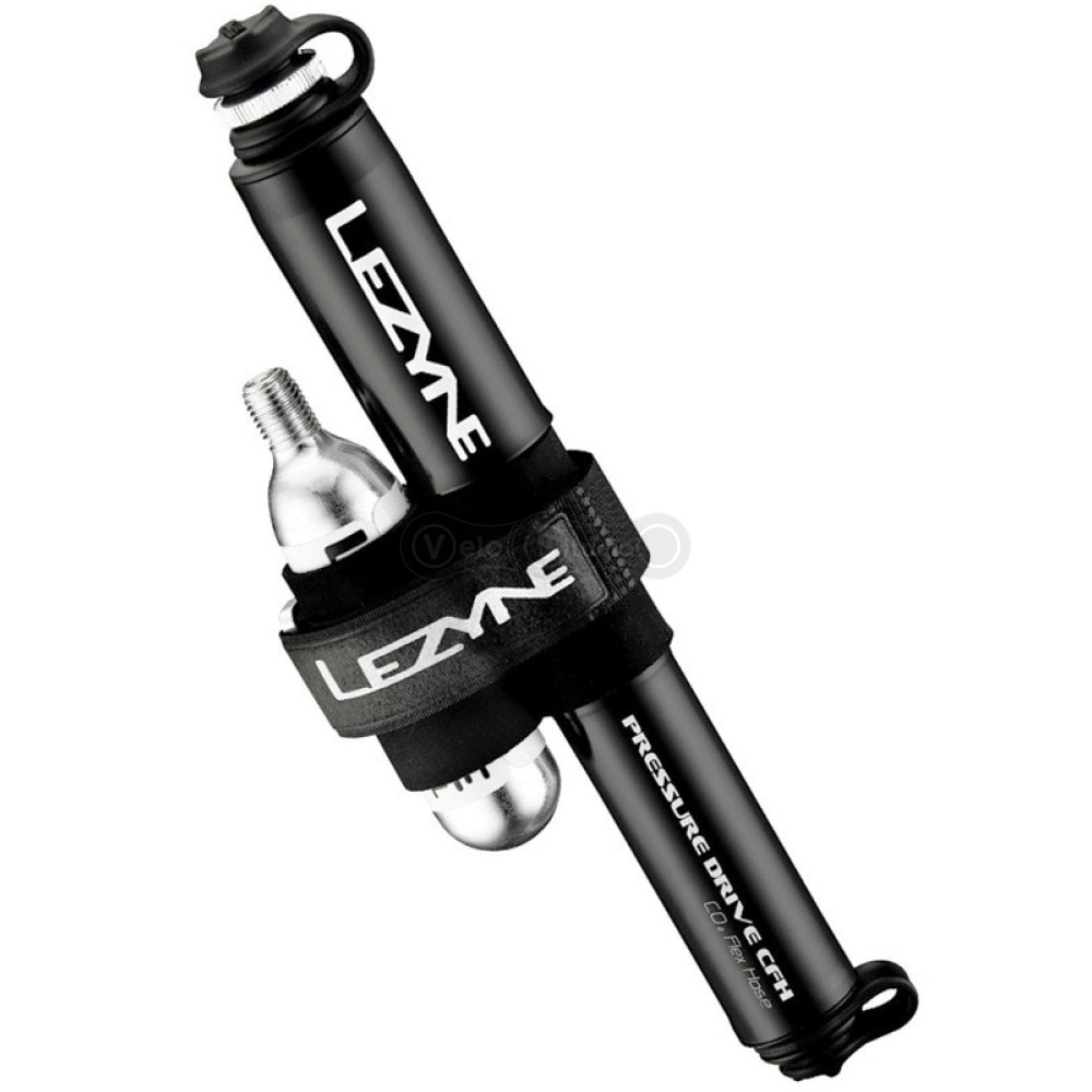 Насос Lezyne Pressure Drive CFH 120psi чорний + насос CO2 16 грам