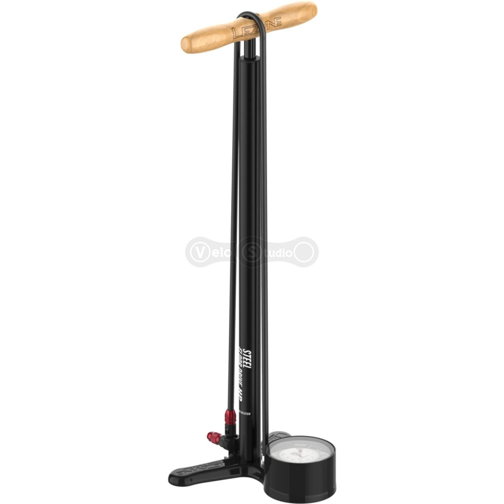 Насос підлоговий LEZYNE STEEL FLOOR DRIVE манометр 3,5 чорний матовий 220psi Y18