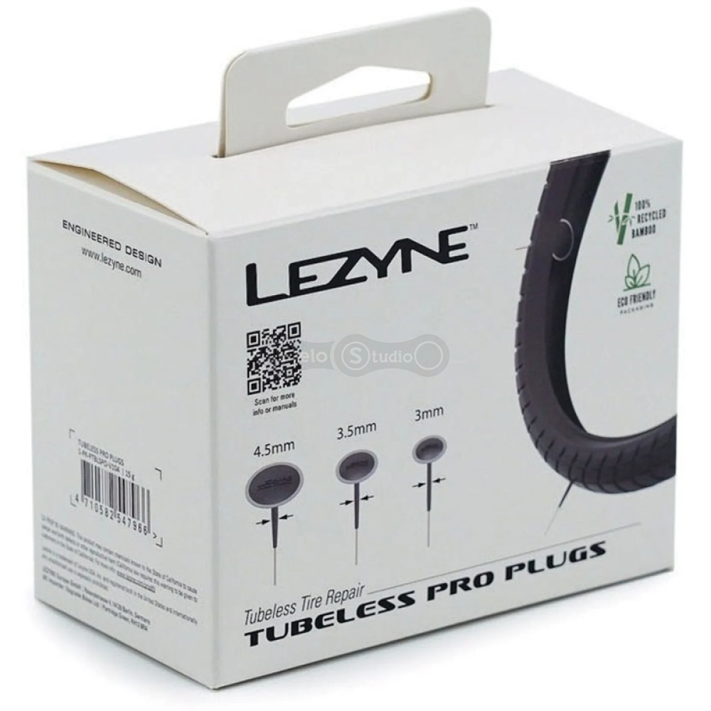 Набор для ремонта безкамерки LEZYNE TUBELESS PRO PLUGS чорний Y17