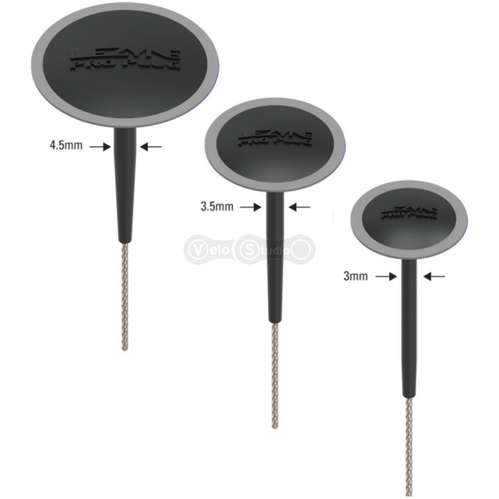 Набор для ремонта безкамерки LEZYNE TUBELESS PRO PLUGS чорний Y17