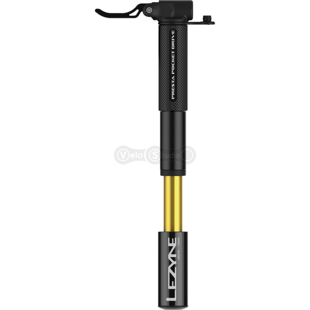 Ручной насос Lezyne Presta Pocket Drive чёрный 160psi Y19