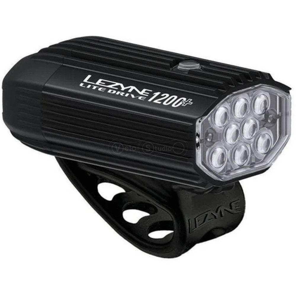 Передняя фара LEZYNE LITE DRIVE 1200+ FRONT чёрная матовая 1200 люмен Y17