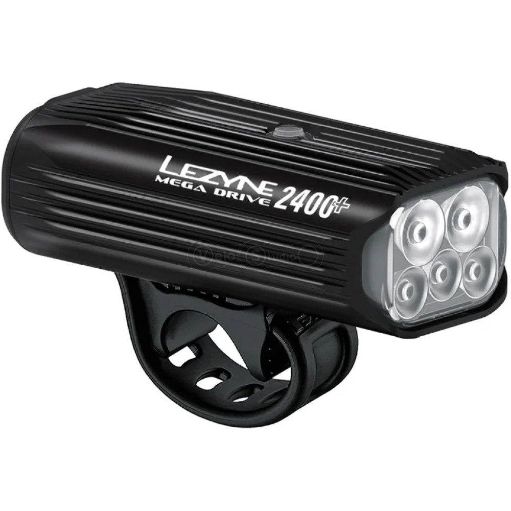 Передняя фара LEZYNE MEGA DRIVE 2400+ FRONT чёрная 2400 люмен Y17