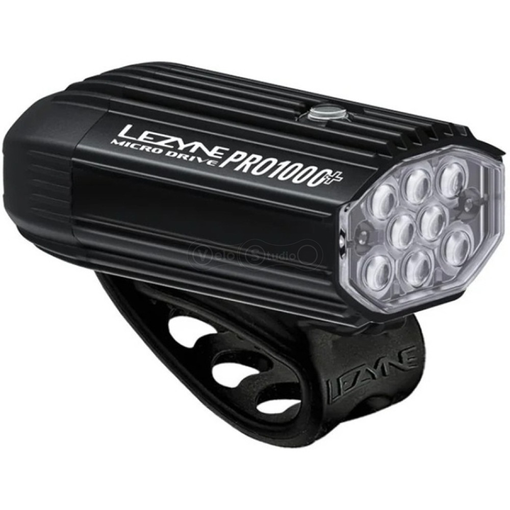 Передняя фара LEZYNE MICRO PRO 1000+ FRONT чёрная матовая 1000 люмен Y17