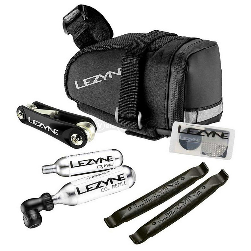 Подседельная сумка + набор ключей LEZYNE M - CADDY LOADED чёрная 0,4л Y13