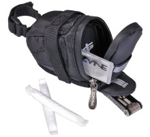 Подседельная сумка + набор аксессуаров LEZYNE S-CADDY loaded чёрная 0,3л Y13