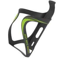 Флягодержатель карбоновый LEZYNE CARBON TEAM CAGE чёрный матовый/зеленый Y14