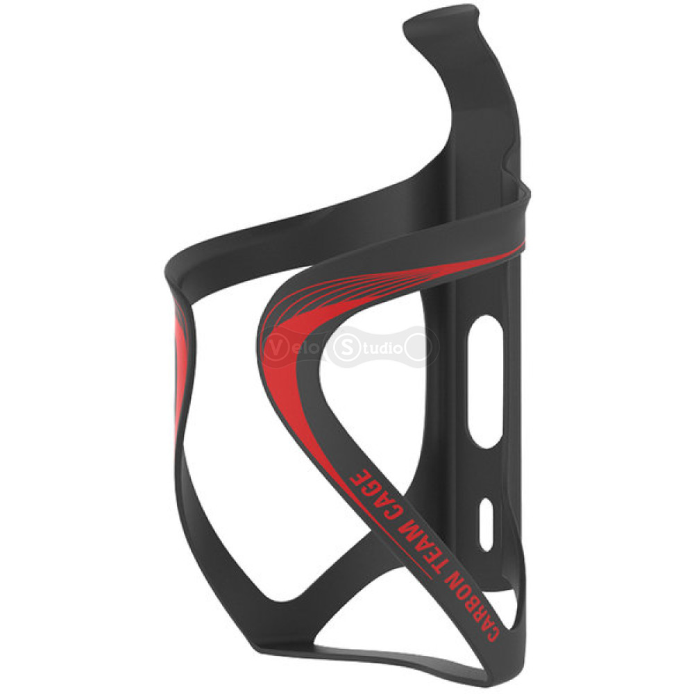 Флягодержатель карбоновый LEZYNE CARBON TEAM CAGE чёрный матовый/красный Y14