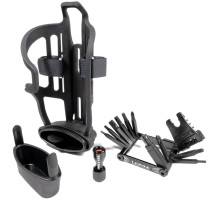 Флагодержатель Lezyne Tubeles Flow Storage с мультитулом V PRO 17 чёрный Y14