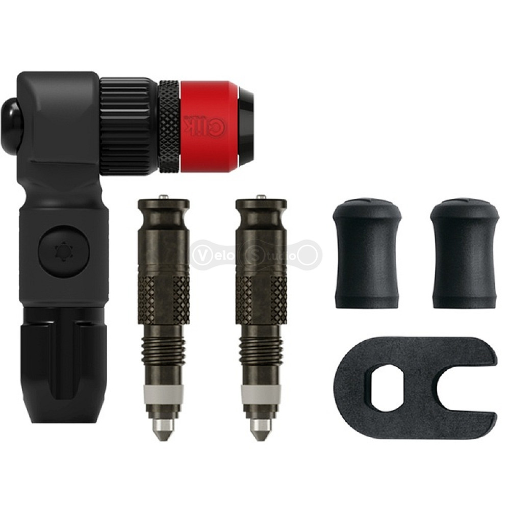 Головка підлогового насоса LEZYNE ABS PRO CLIK CHUCK-BLACK + 2 осердя CLIK