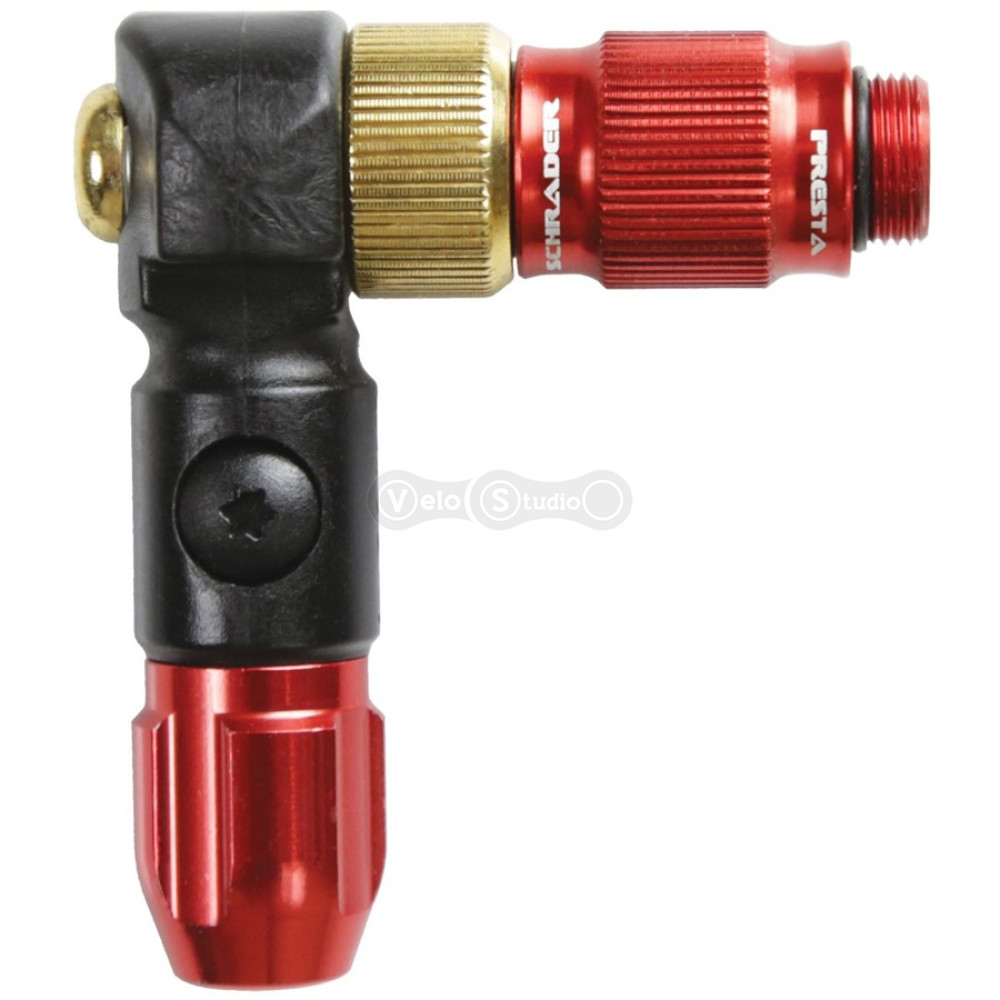 Головка напольного насоса LEZYNE ABS-1 PRO HP CHUCK красная Y13