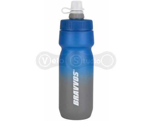 Фляга BRAVOS 680 мл із ковпачком синій із темно-сірим