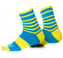 Шкарпетки ONRIDE Foot Free Size жовто-блакитні