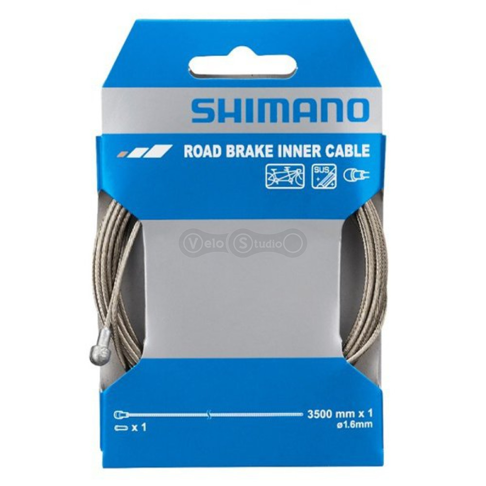 Трос тормозной Shimano 3500Х1.6мм для тандемов шоссе, нержавейка
