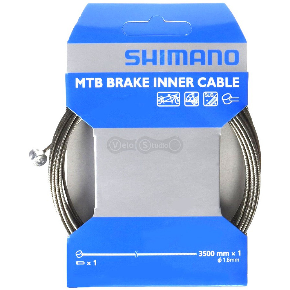 Трос тормозной Shimano 3500Х1.6мм для тандемов MTB, нержавейка