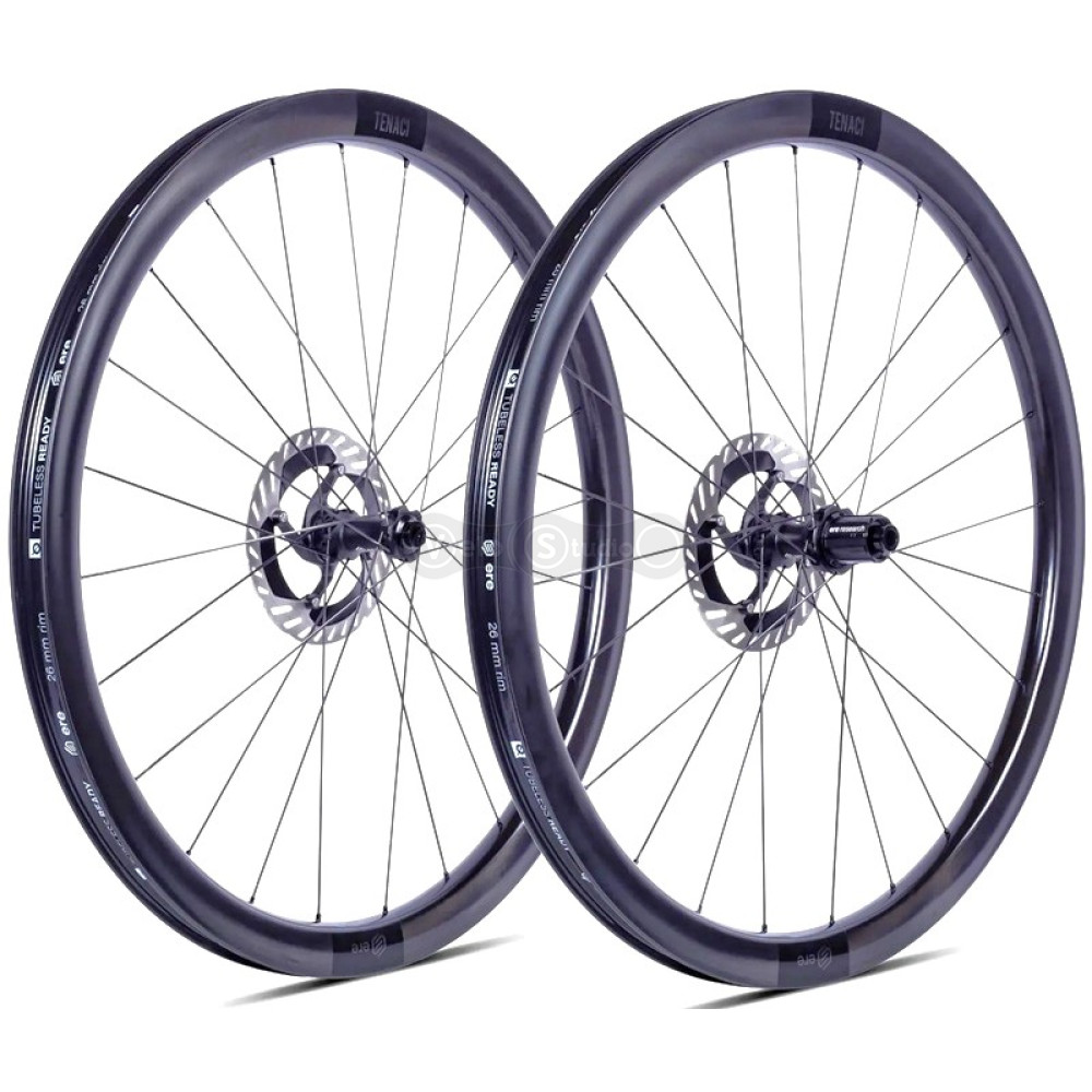Комплект колёс ERE TENACI GA40 CARBON, Gravel 700c, 100x12/142x12, CL, HG11, tubeless