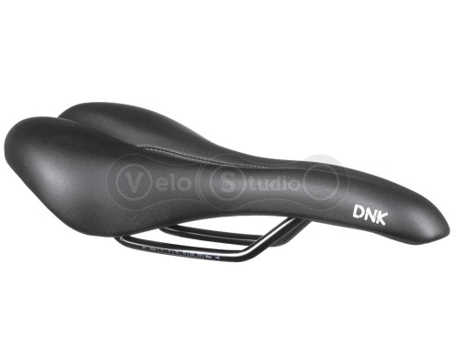 Сідло DNK Base 20, сталеві рамки, 280x150 мм, з отвором, чорне