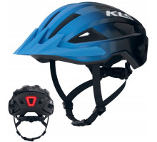 Вело шлем KLS Daze Lumio с мигалкой (USB Type-C), синий M/L (55-58см)