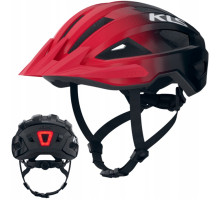 Вело шлем KLS Daze Lumio с мигалкой (USB Type-C), красный M/L (55-58см)