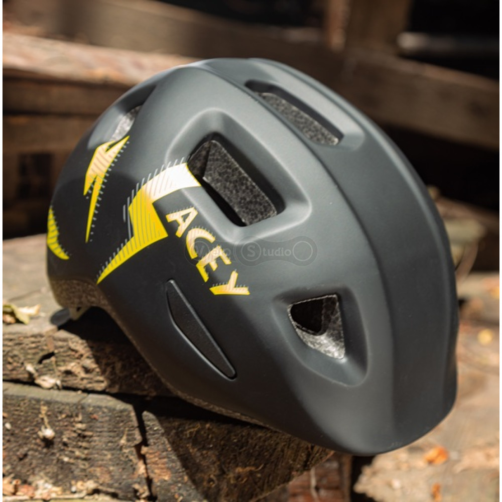 Детский велошлем KLS Acey 022 черный XS (45-49cм)