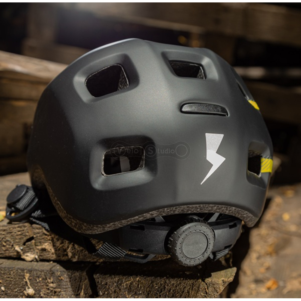 Детский велошлем KLS Acey 022 черный XS (45-49cм)
