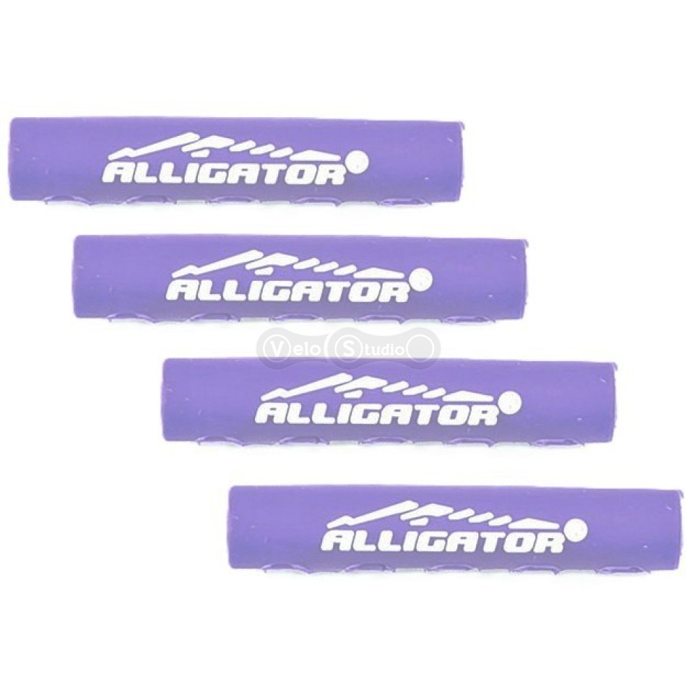 Защита рамы от трения Alligator Sawtooth 4 мм фиолетовый, уп 4 штуки