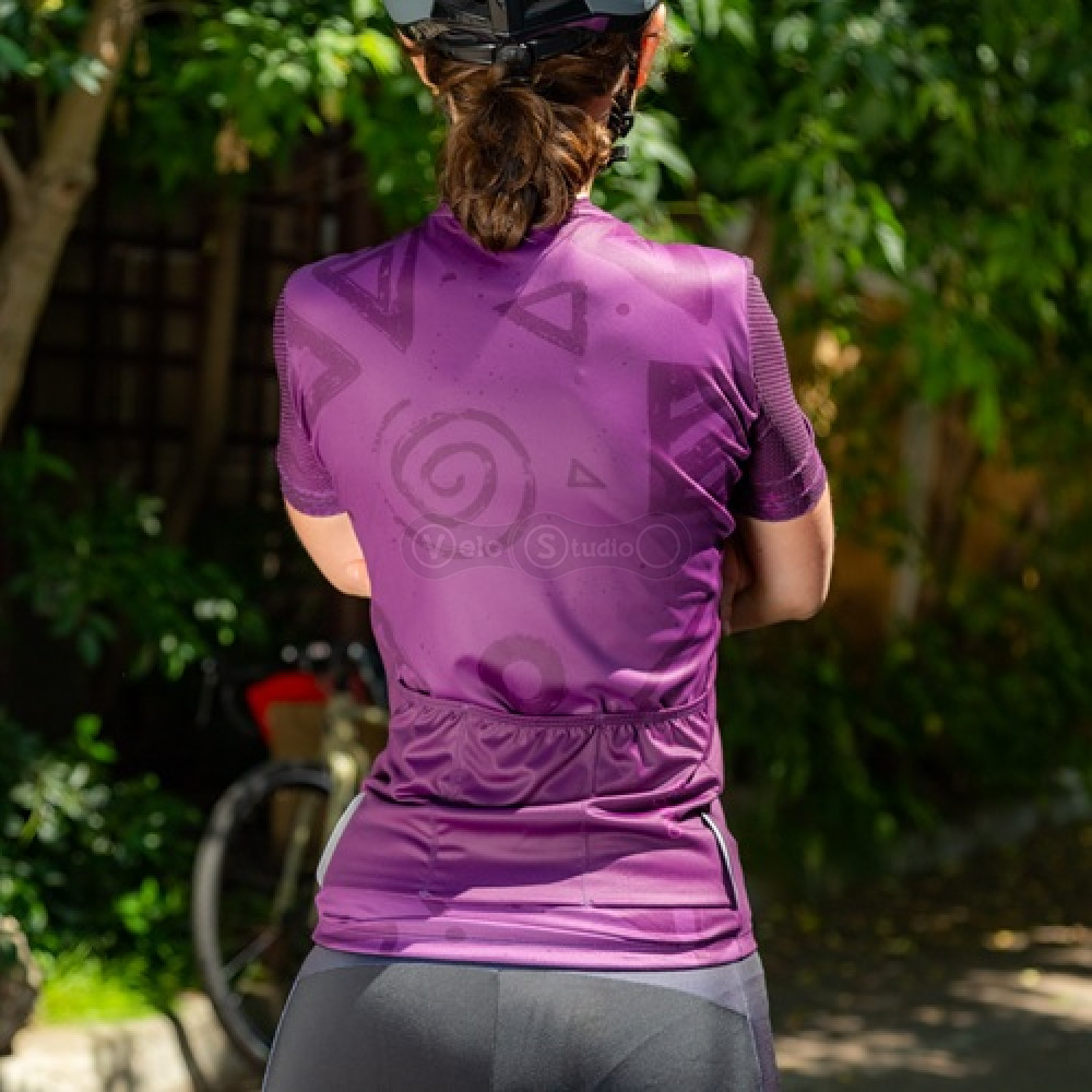 Жіноча велоджерсі ONRIDE Wiggle фіолетова розмір XL