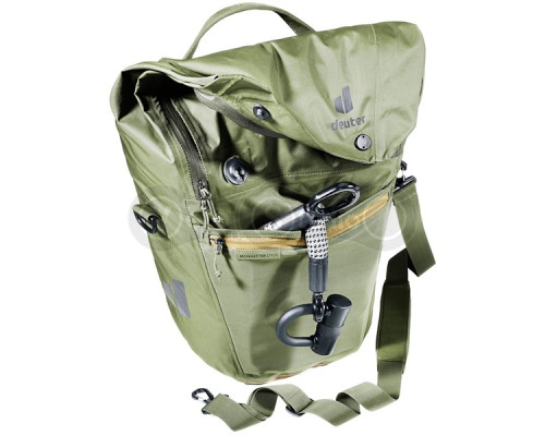 Велосумка на багажник DEUTER Mainhattan 17+10 колір 2615 khaki-clay