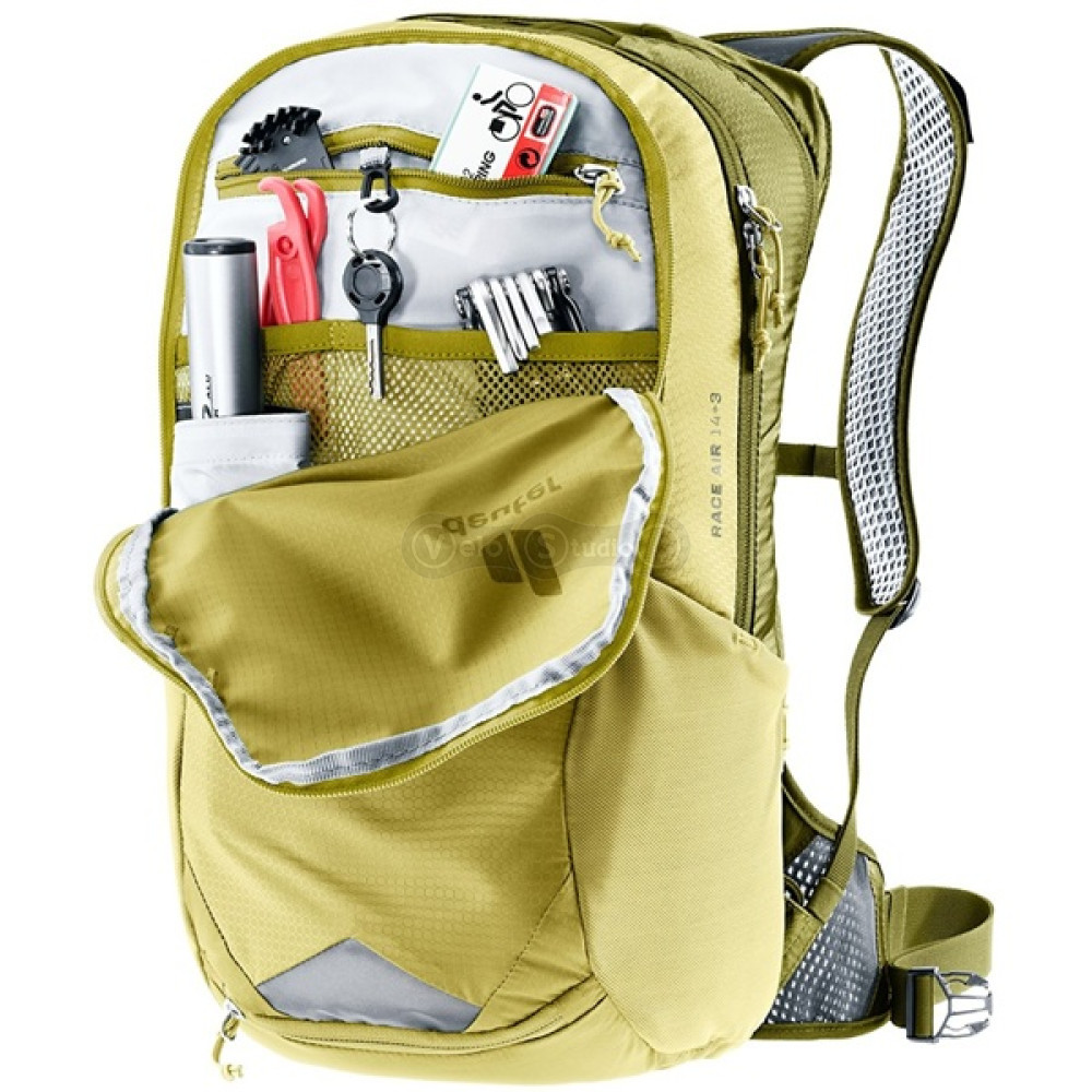 Велорюкзак DEUTER Race Air 14+3 колір 1206 linden-cactus