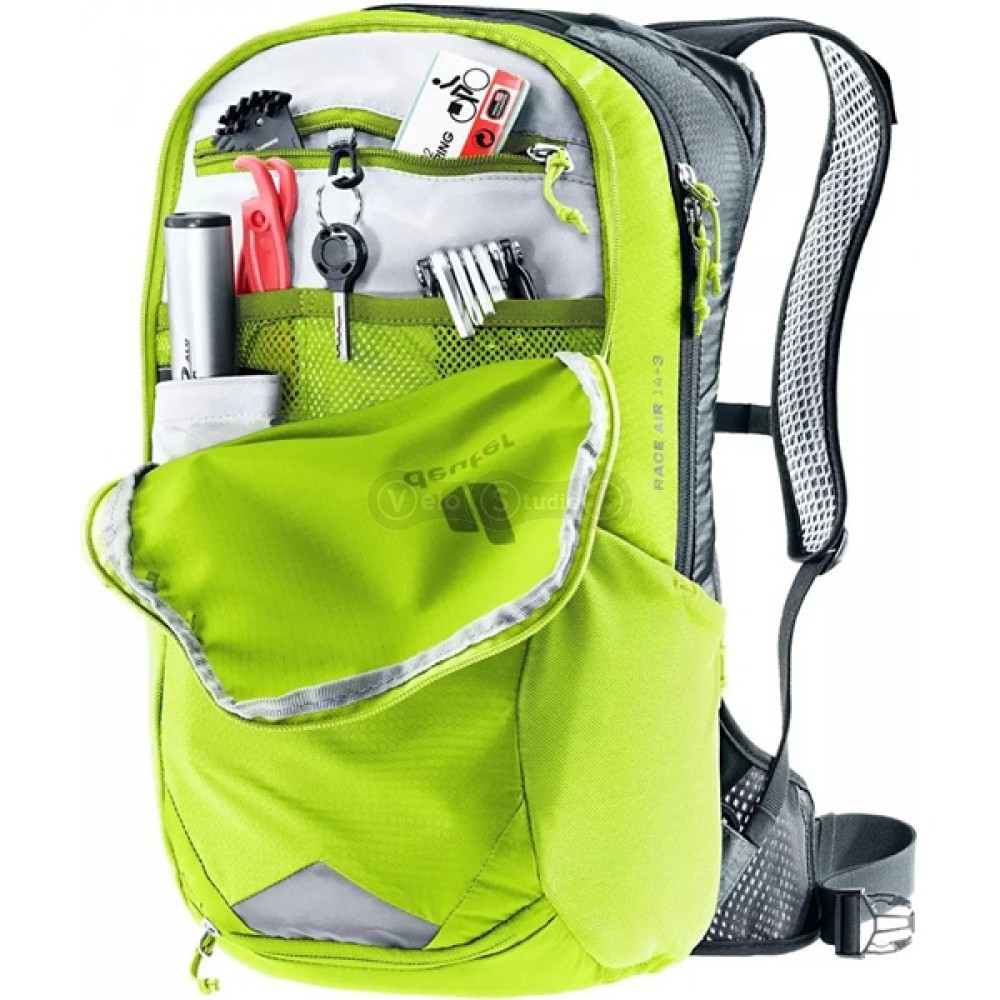 Велорюкзак DEUTER Race Air 14+3 колір 8403 citrus-graphite