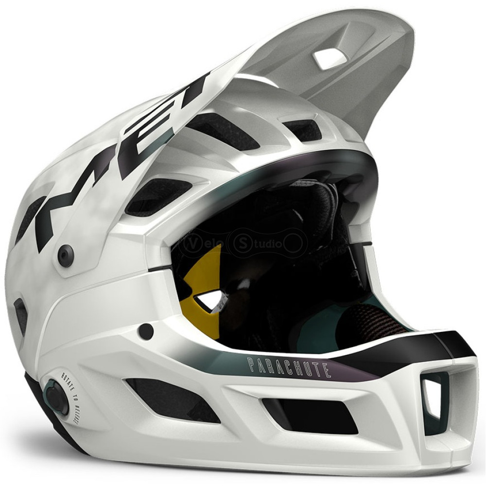 Вело шолом MET PARACHUTE MCR MIPS CE WHITE IRIDESCENT | MATT M (56-58)
