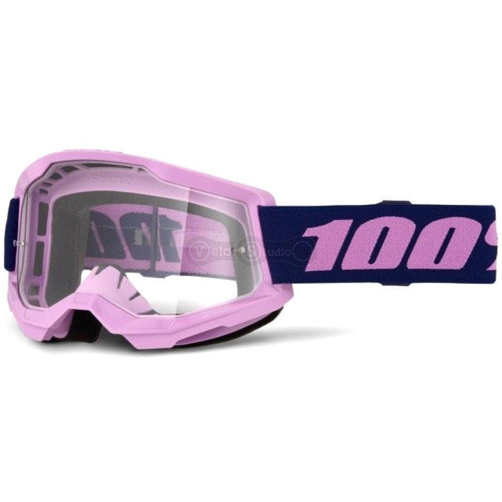 Маска 100% STRATA 2 Goggle [Purple], Clear Lens