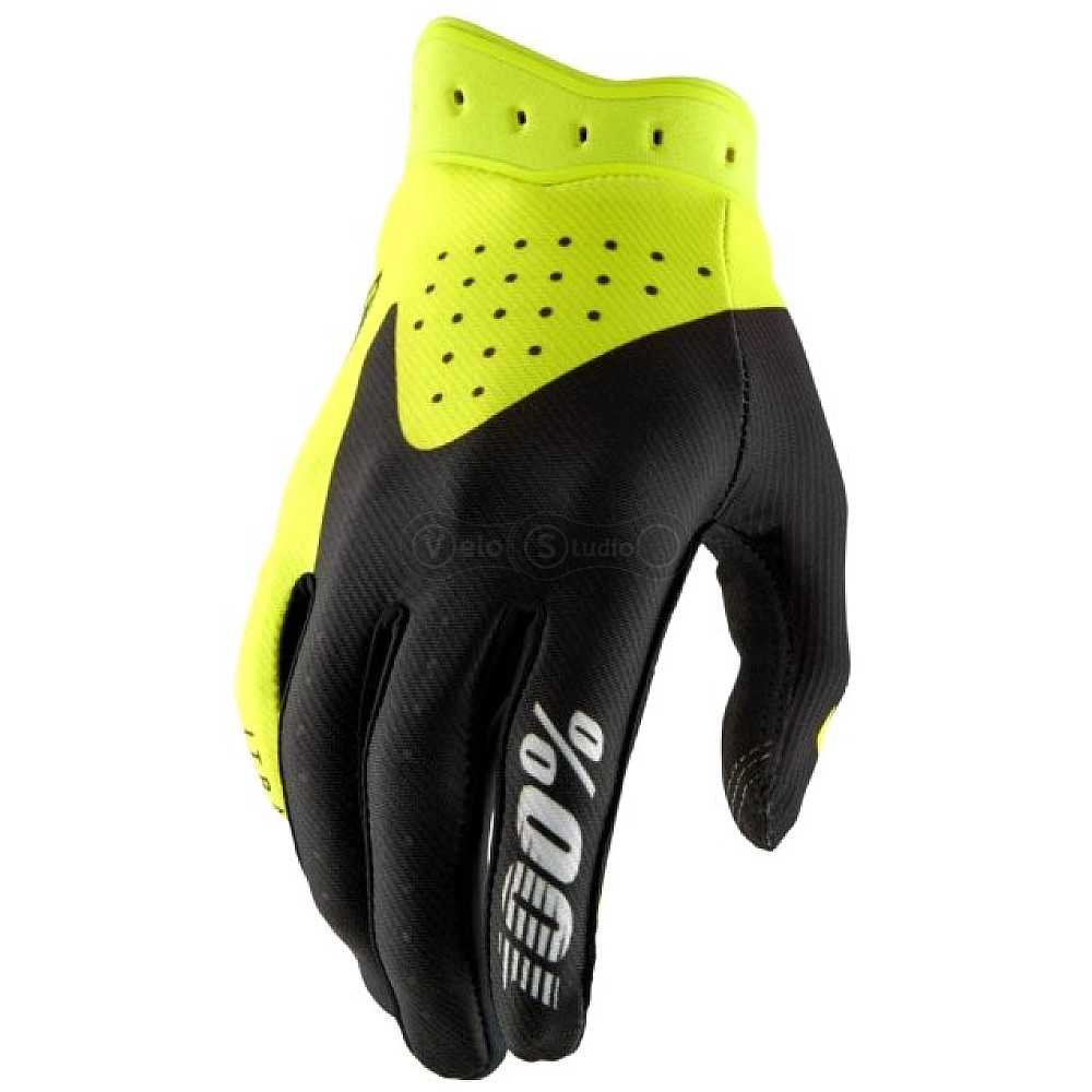 Рукавички 100% iTRACK Glove [Fluo Yellow], S (8)